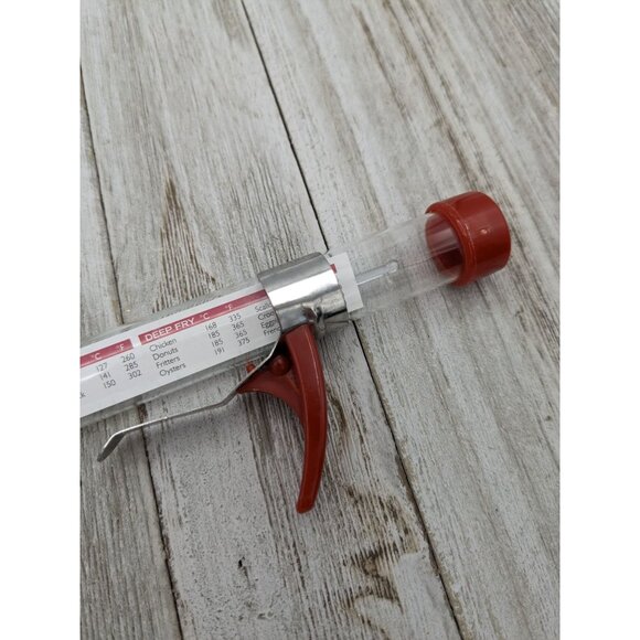 Vintage Good Cook Temp Candy Icing Deep Fat Kitchen Craft Thermometer W/ Cover - Picture 7 of 8